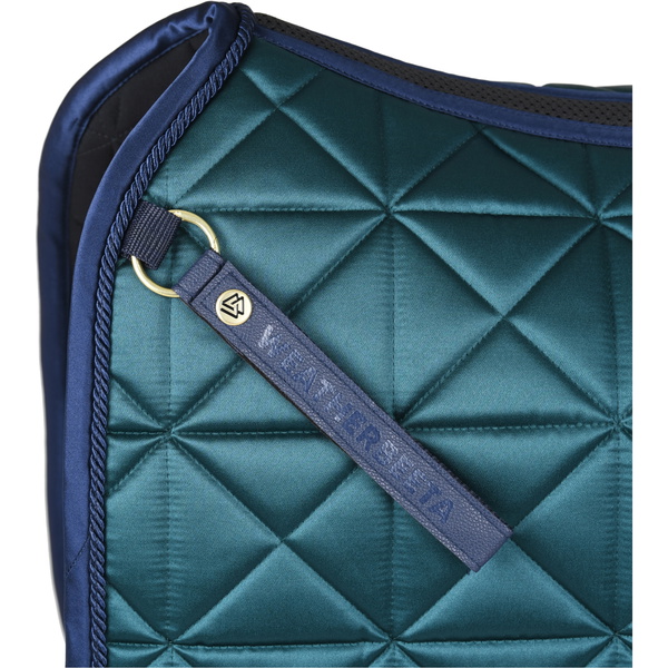 2026 WeatherBeeta Satin Luxe Air-Tec Dressage Saddle Pad 1030348007 - Forest Green